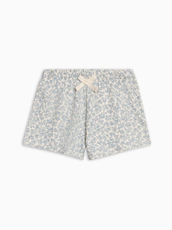 Fay Ruffle Waist Shorts - Narelle Floral / Ivory + Sea