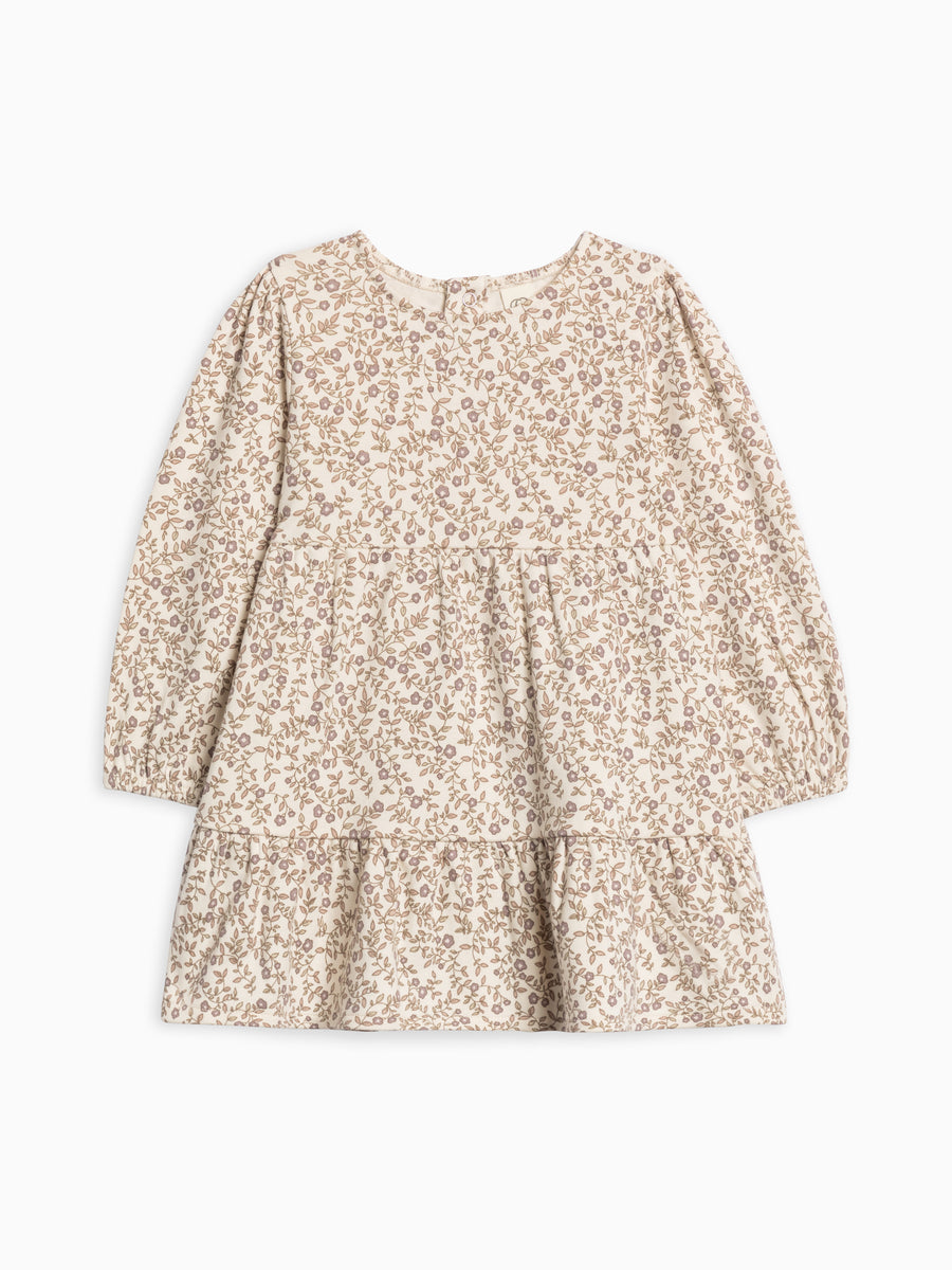 Sofia Long Sleeve Tiered Dress Baby-Kids : Dresses : Long Sleeves Colored Organics Organic Cotton Baby and Kids Sofia Long Sleeve Tiered Dress