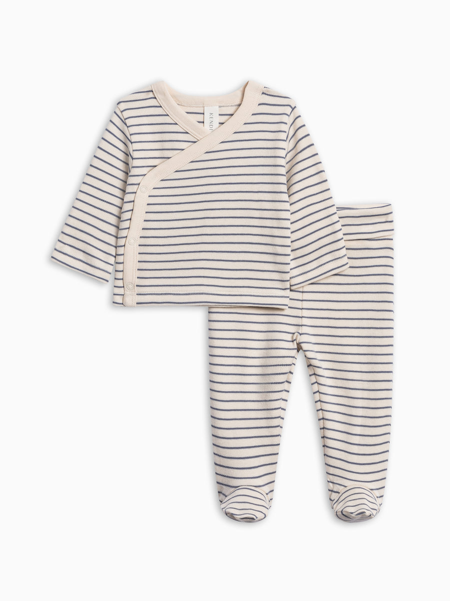 Riley 2 Piece Kimono Top and Pant Set - Fireside