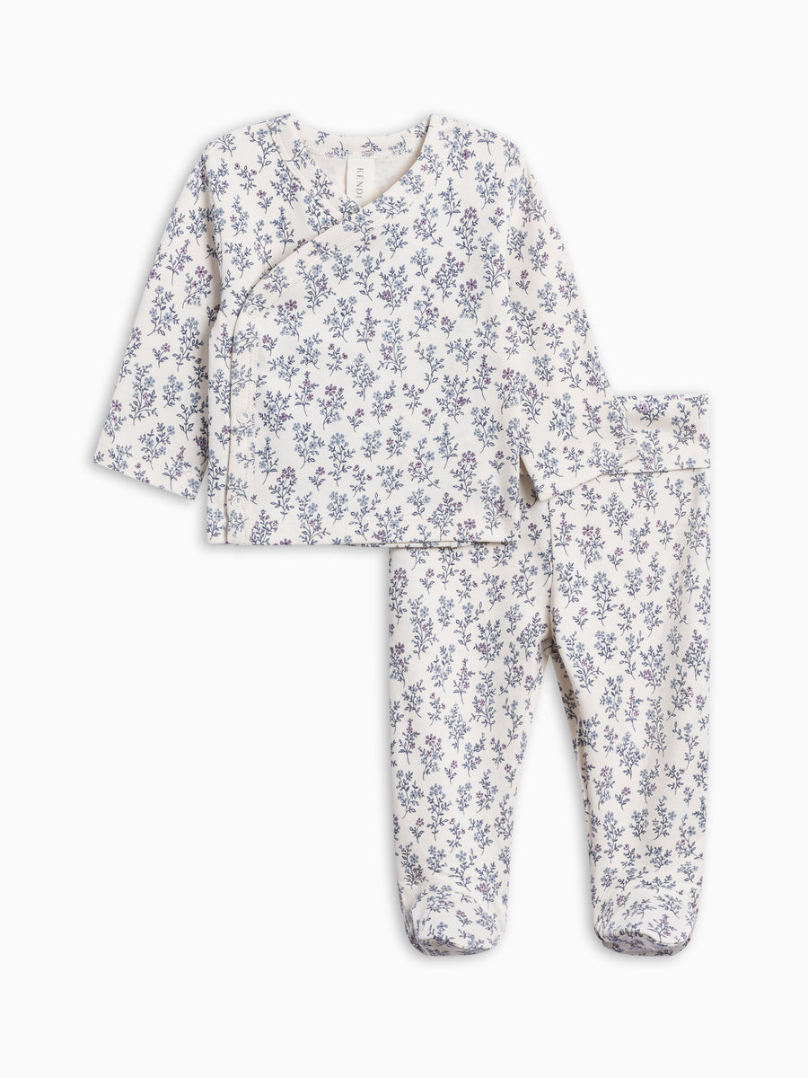Riley 2 Piece Kimono Top and Pant Set - Winona Floral