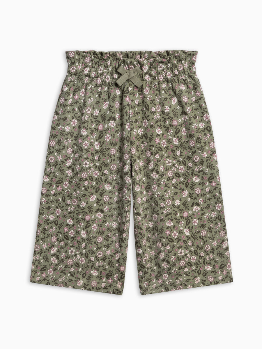 Mari Ruffle Waist Pants - Kelsey Floral Baby-Kids : Bottoms : Pants KENDI by Colored Organics Mari Ruffle Waist Pants for Baby + Kids | Colored Organics®