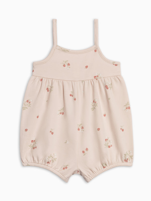 Sosi Tank Romper - Raspberries / Shell + Mint Baby : One Pieces : Rompers : Short Sleeves Kendi PRE ORDER Sosi Tank Romper Organic | Colored Organics®