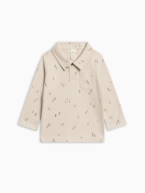 Ervin Button Collar Long Sleeve Shirt