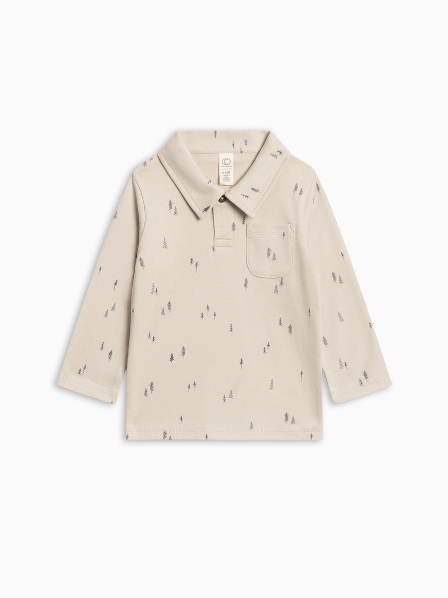 Ervin Button Collar Long Sleeve Shirt