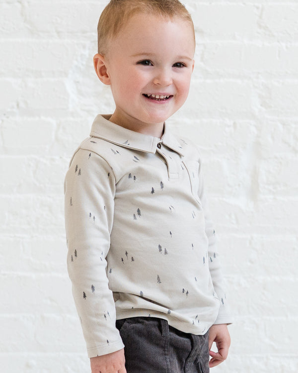 Ervin Button Collar Long Sleeve Shirt