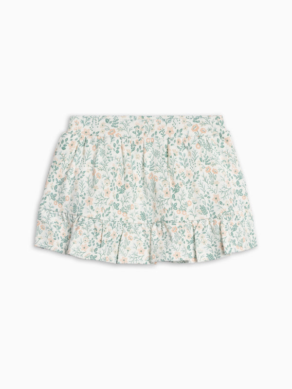 Sunny Skirt with Bloomer Shorts - Merion Floral / Laguna + Shell