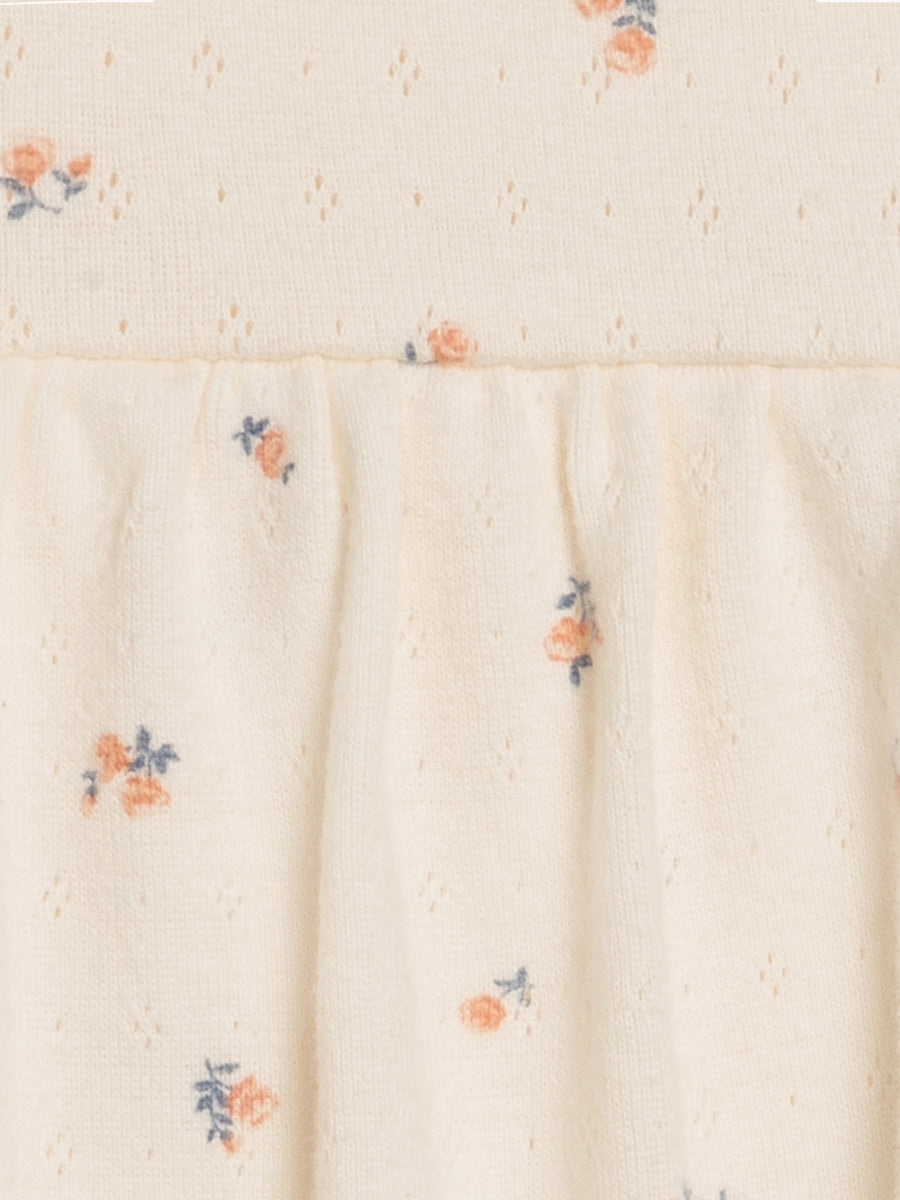 Soleil Pointelle Bodysuit Dress - Maris Floral / Ivory + Sea