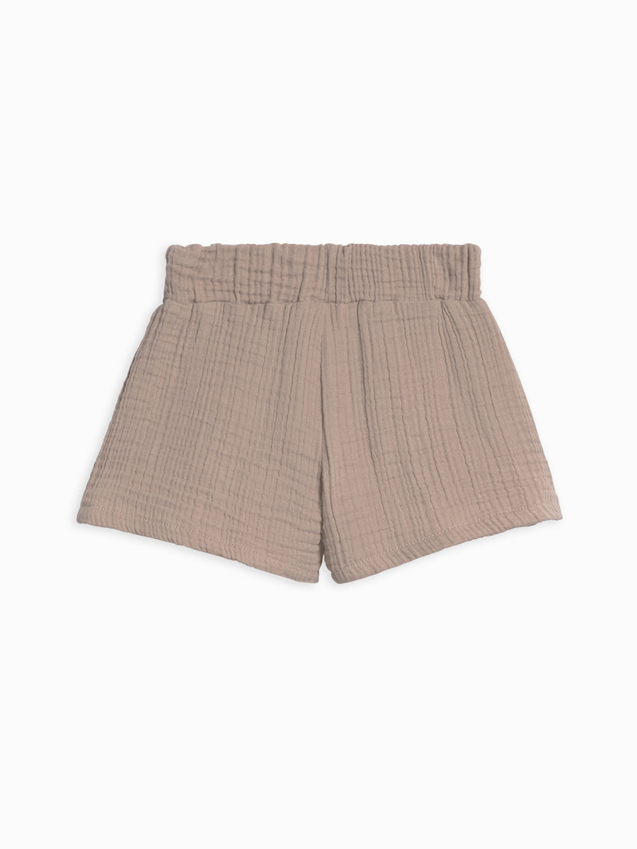 Jude Muslin Shorts Baby-Kids : Bottoms : Shorts Kendi Organic Cotton Baby and Kids Jude Muslin Shorts