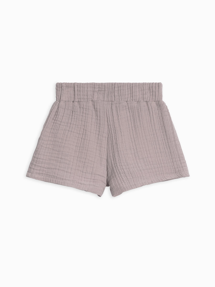 Jude Muslin Shorts Baby-Kids : Bottoms : Shorts Kendi Organic Cotton Baby and Kids Jude Muslin Shorts