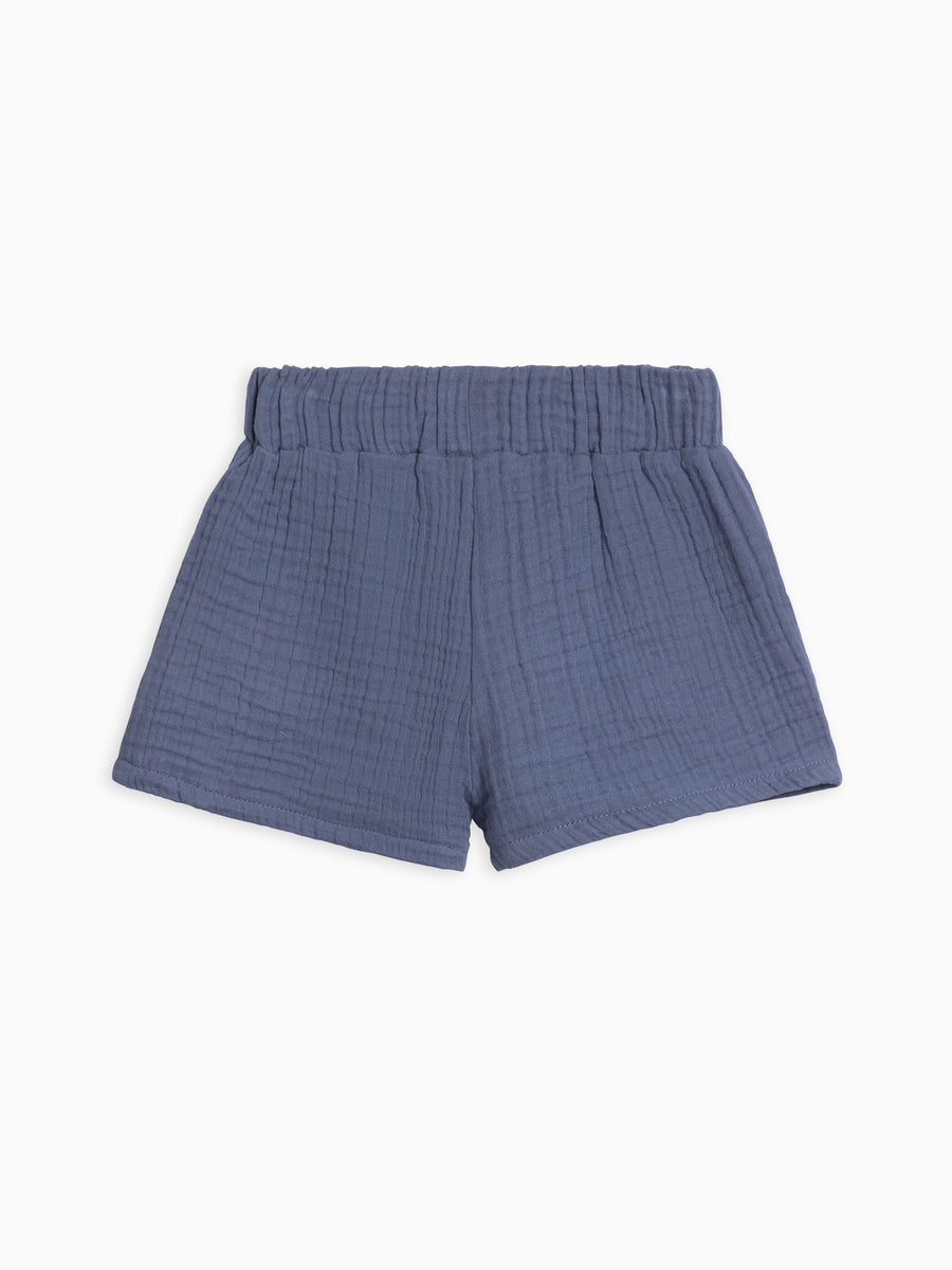 Jude Muslin Shorts Baby-Kids : Bottoms : Shorts Kendi Organic Cotton Baby and Kids Jude Muslin Shorts