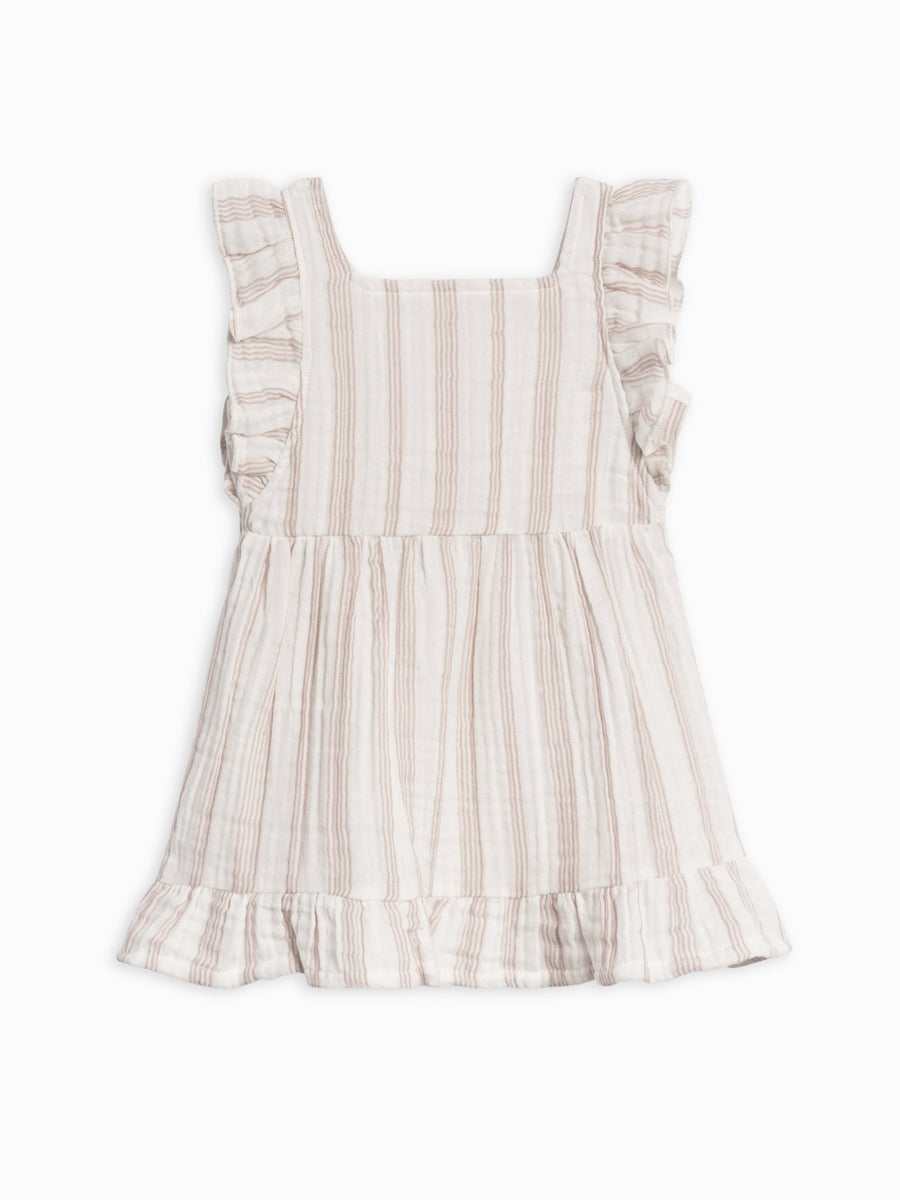 Jane Muslin Dress Baby-Kids : Dresses : Short Sleeves Kendi Organic Cotton Baby and Kids Jane Muslin Dress