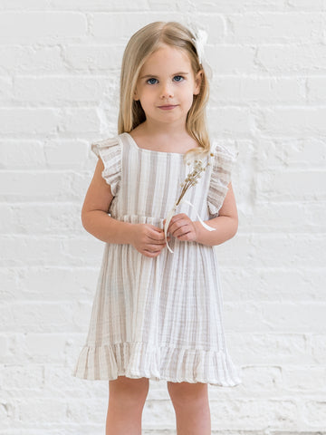 Jane Muslin Dress Baby-Kids : Dresses : Short Sleeves Kendi Organic Cotton Baby and Kids Jane Muslin Dress