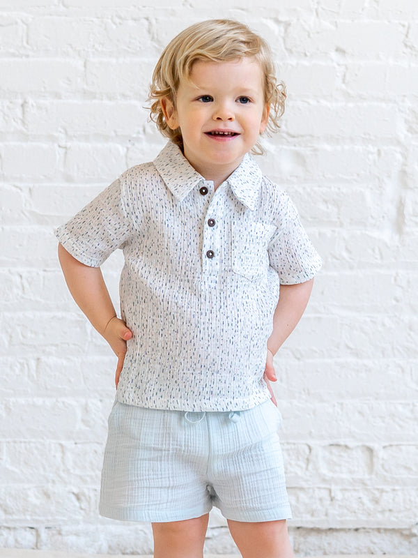 Alden Muslin Shorts - Powder