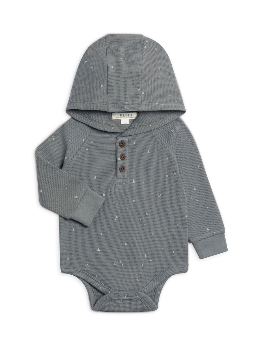Cole Waffle Knit Hoodie Bodysuit