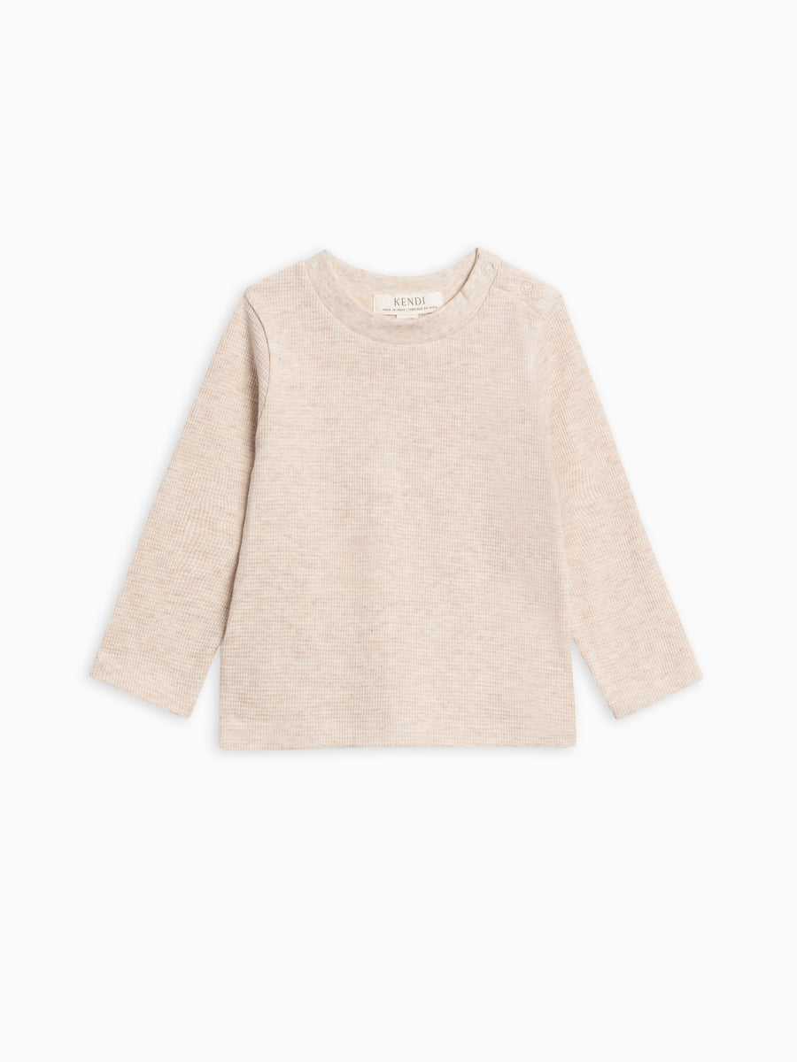 Mesa Waffle Knit Long Sleeve Top