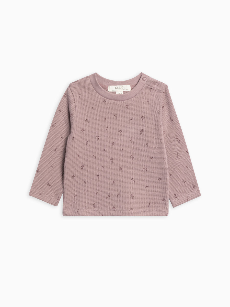 Mesa Waffle Knit Long Sleeve Top