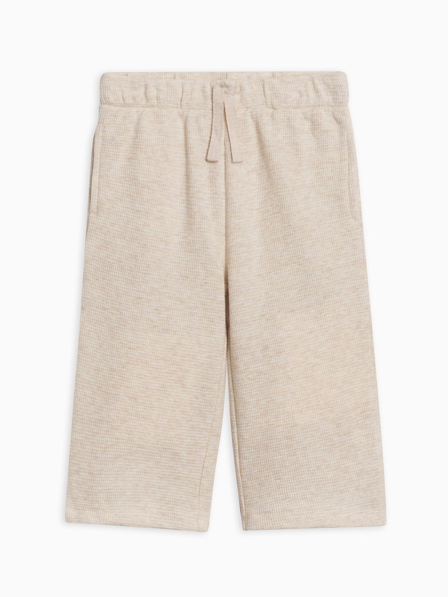 Clove Waffle Knit Straight Leg Pants