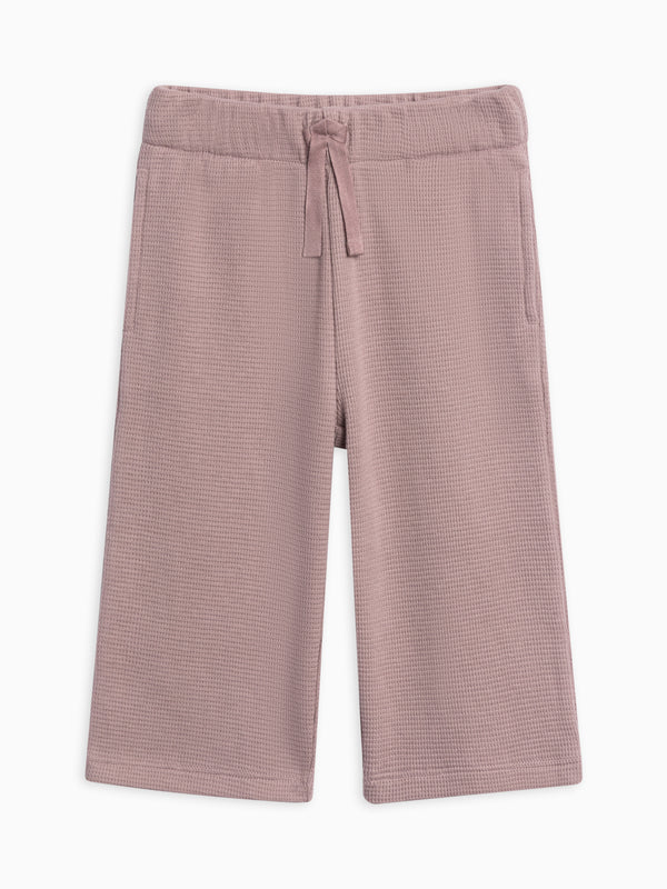 Clove Waffle Knit Straight Leg Pants Baby-Kids : Bottoms : Joggers Kendi Organic Cotton Baby and Kids Clove Waffle Knit Pants