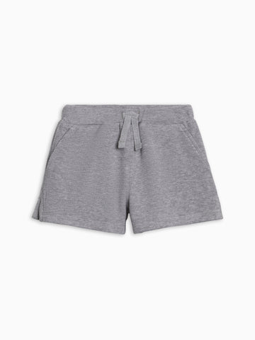 Avery Waffle Shorts - Ashen