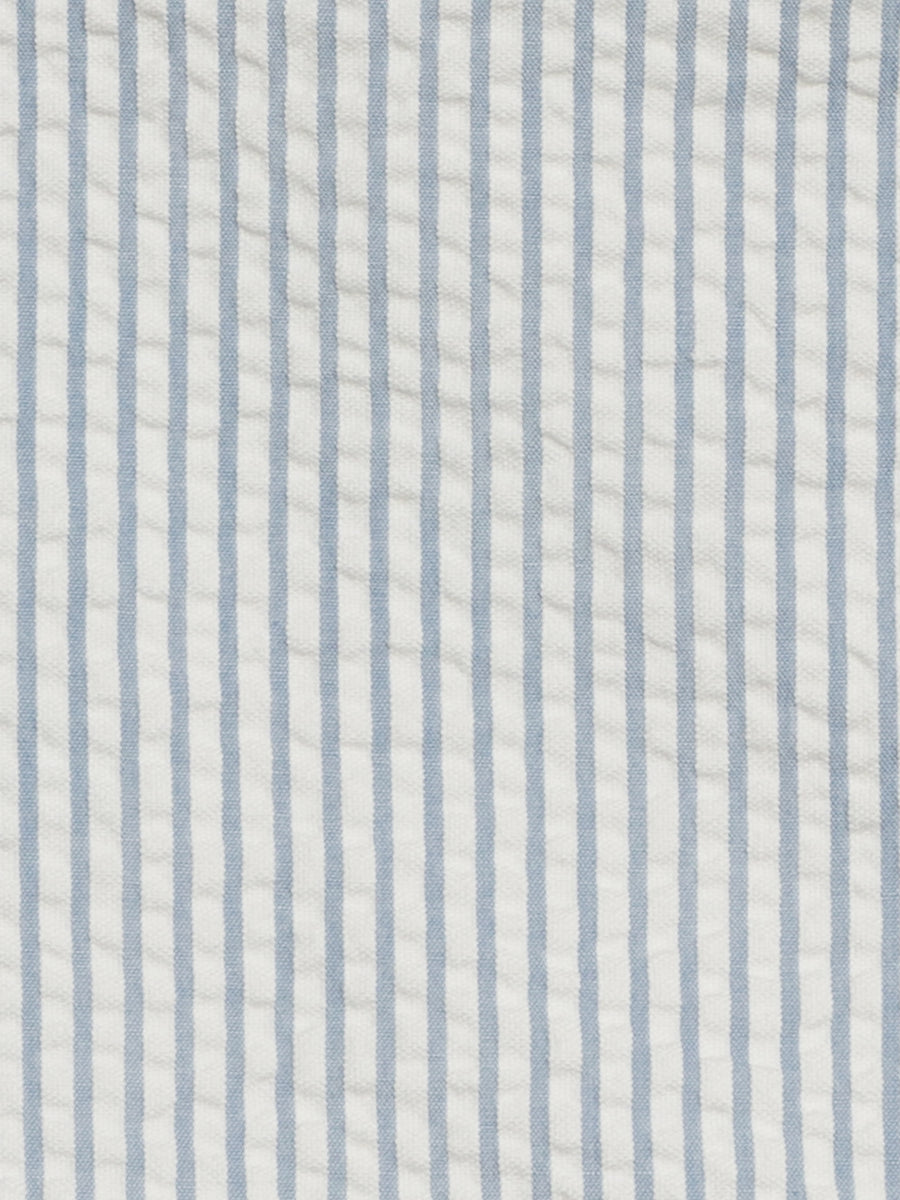 Landon Seersucker Button Down - Shore Stripe / Sea