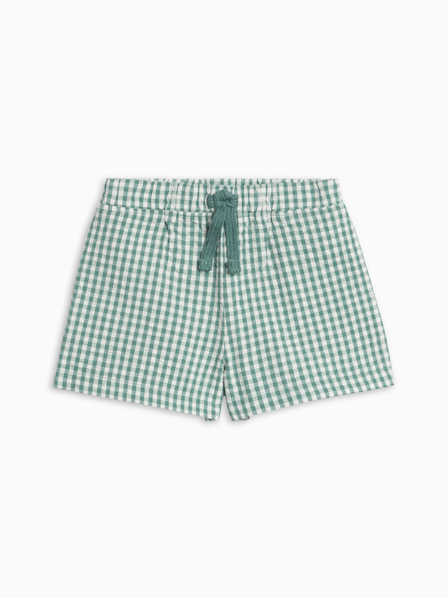 Nixie Seersucker Shorts - Laguna Gingham