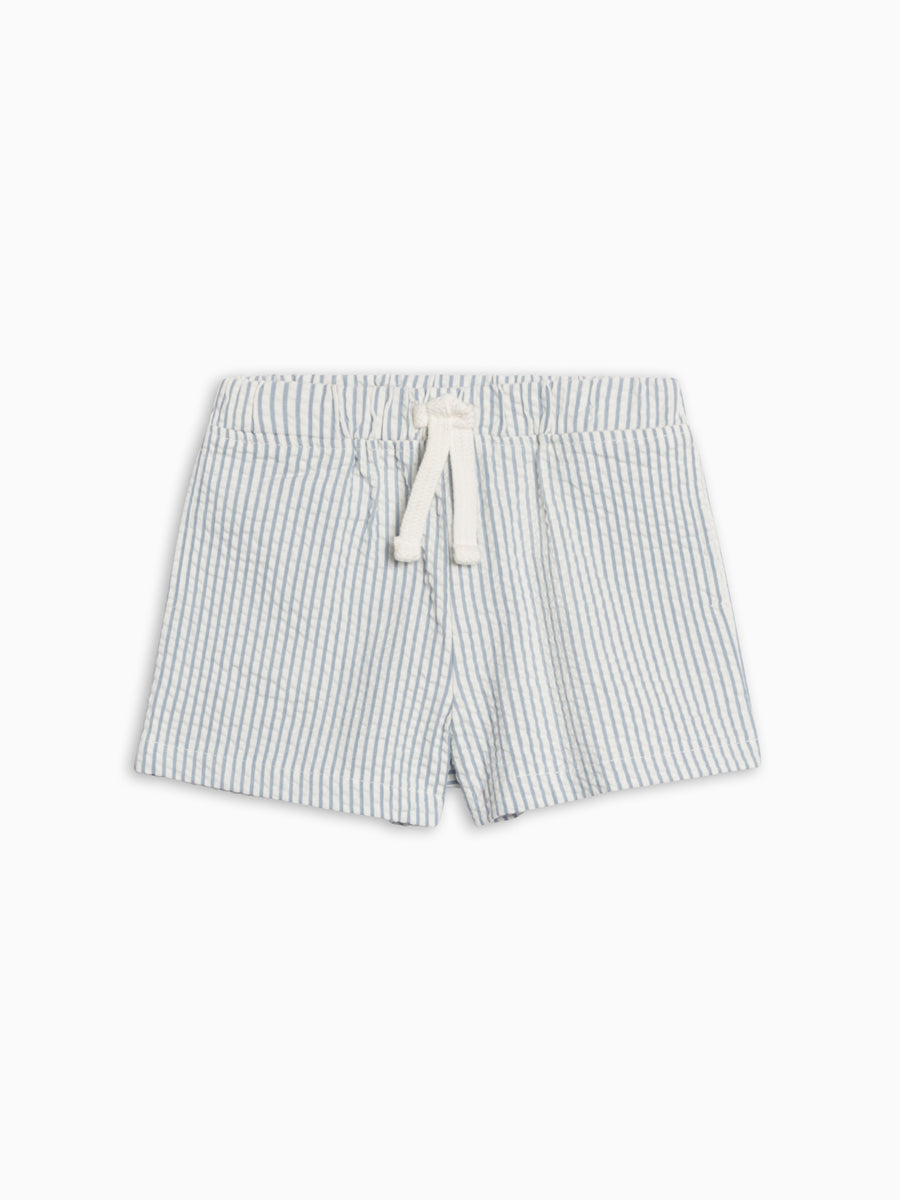 Nixie Seersucker Shorts - Shore Stripe / Sea
