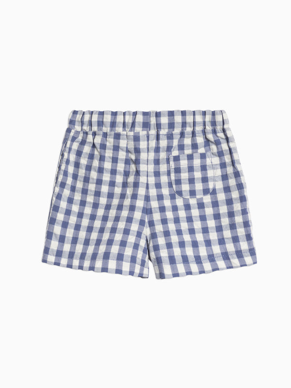Nixie Seersucker Shorts Baby-Kids : Bottoms : Shorts Kendi Organic Cotton Baby and Kids Nixie Seersucker Shorts