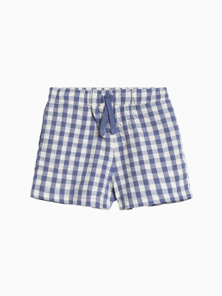 Nixie Seersucker Shorts Baby-Kids : Bottoms : Shorts Kendi Organic Cotton Baby and Kids Nixie Seersucker Shorts