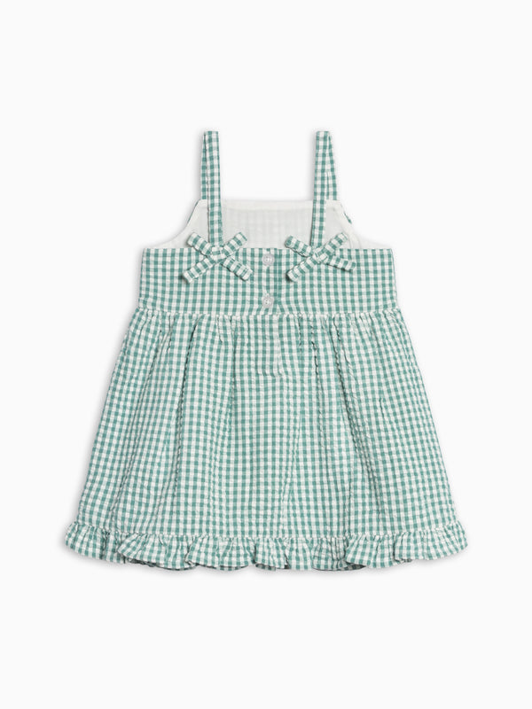 Juliette Seersucker Tank Dress - Laguna Gingham