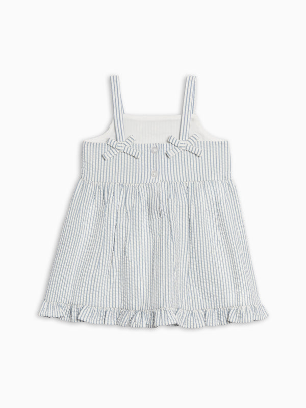 Juliette Seersucker Tank Dress - Shore Stripe / Sea