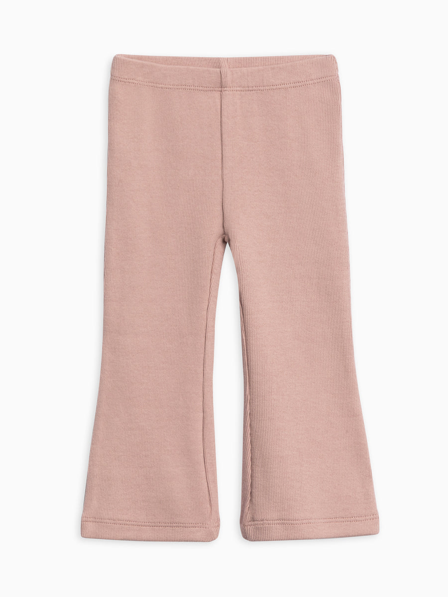 Nell Ribbed Flare Leggings Baby-Kids : Bottoms : Leggings Kendi Organic Cotton Baby and Kids Nell Ribbed Flare Leggings