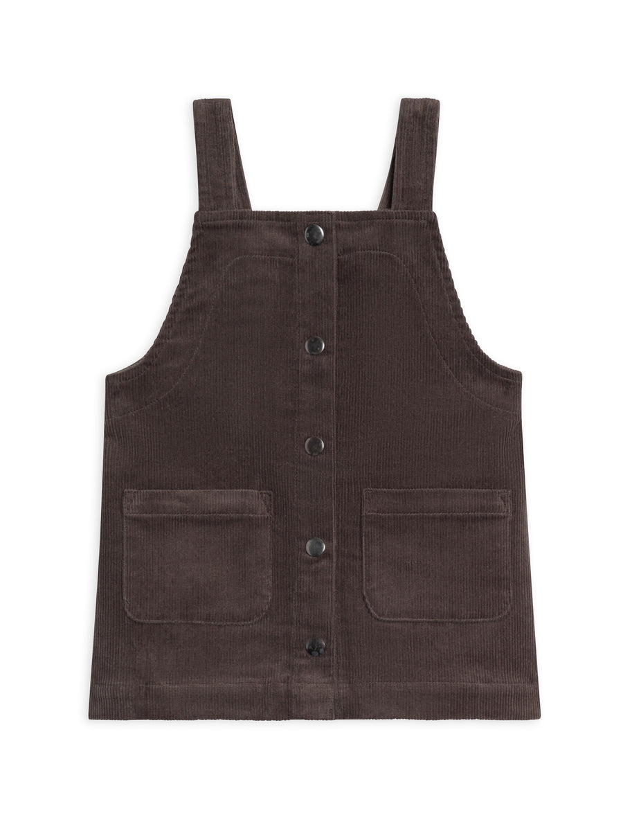 Clemmie Corduroy Jumper Dress Baby-Kids : Dresses : Tanks Kendi Organic Cotton Baby and Kids Clemmie Corduroy Jumper