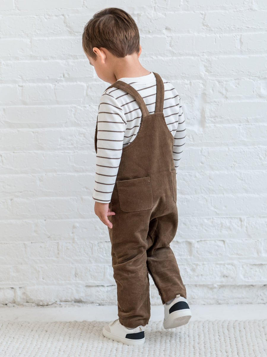 Remi Corduroy Overalls Baby : Bottoms : Overalls : Pants Kendi Organic Cotton Baby Remi Corduroy Overall
