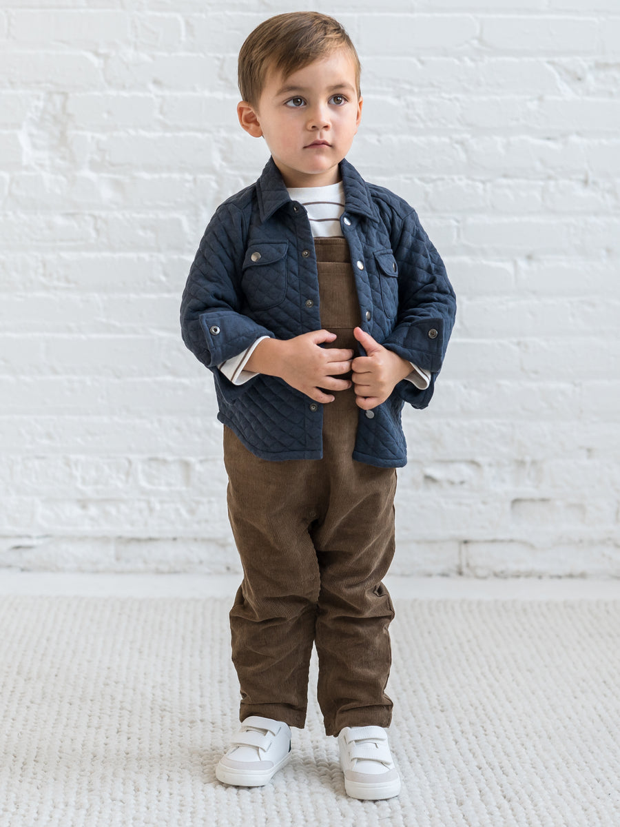 Remi Corduroy Overalls Baby : Bottoms : Overalls : Pants Kendi Organic Cotton Baby Remi Corduroy Overall