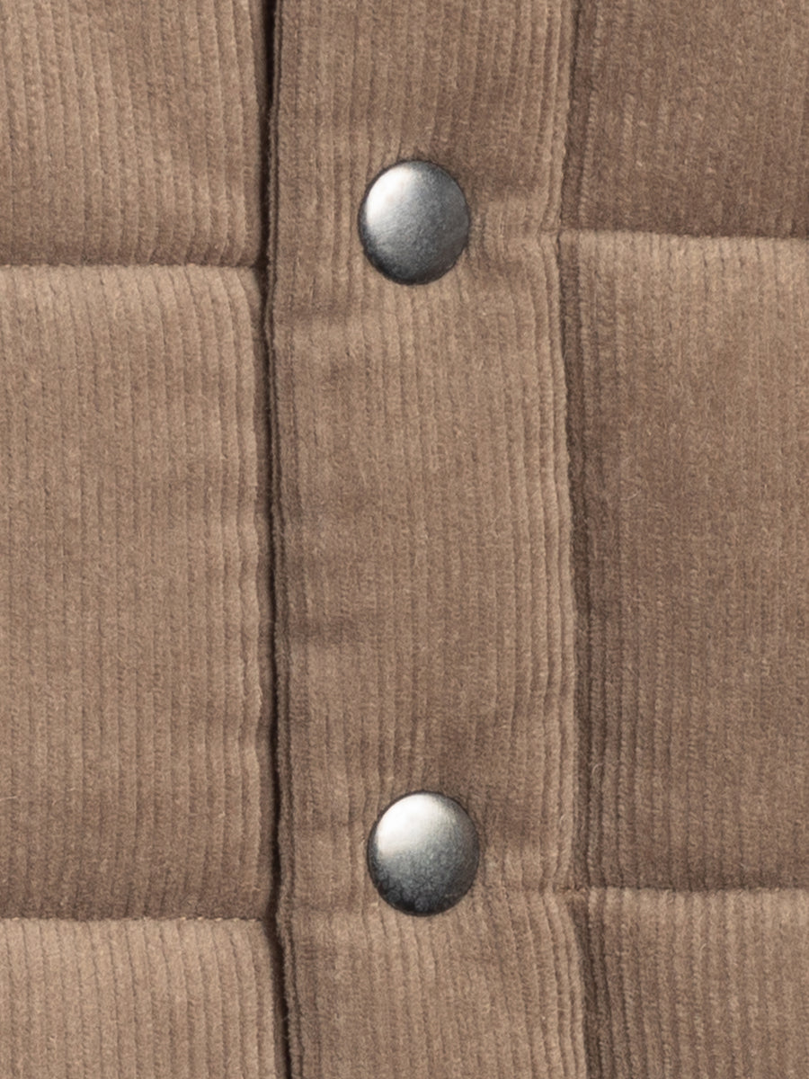 Idris Corduroy Snap Vest Baby-Kids : Tops : Outerwear Kendi Organic Cotton Baby and Kids Idris Corduroy Snap Vest