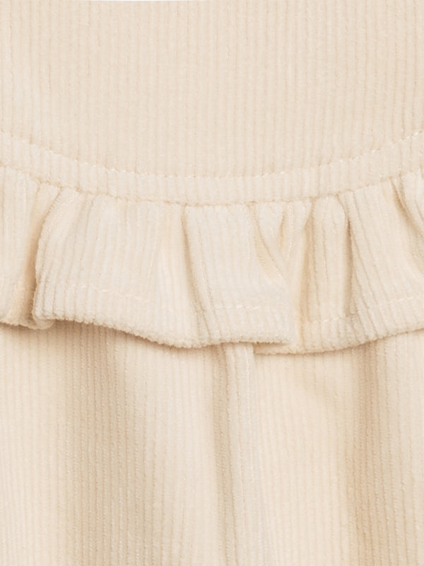 Dafina Corduroy Ruffle Dress Baby-Kids : Dresses : Long Sleeve Kendi Organic Cotton Baby and Kids Dafina Corduroy Ruffle Dress