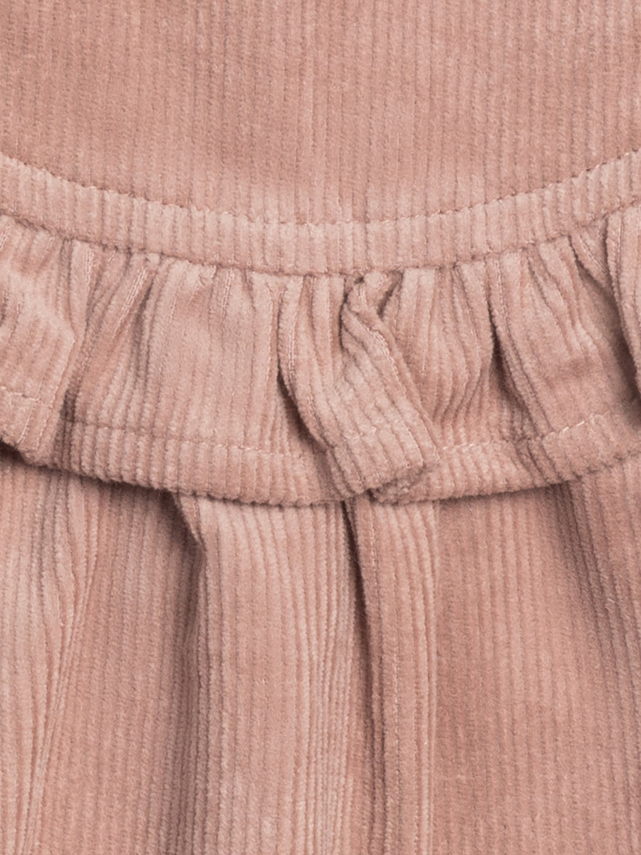 Dafina Corduroy Ruffle Dress Baby-Kids : Dresses : Long Sleeve Kendi Organic Cotton Baby and Kids Dafina Corduroy Ruffle Dress