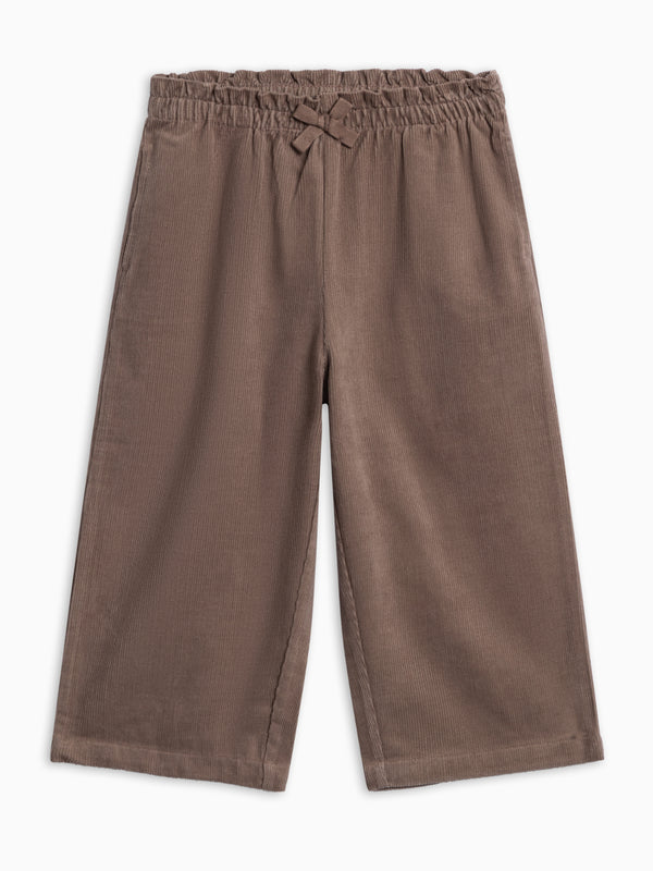 Nadine Fine Corduroy Wide Leg Toddler Pant - Taupe Kids : Bottoms : Pants KENDI by Colored Organics Organic Cotton Kids Nadine Corduroy | Colored Organics®