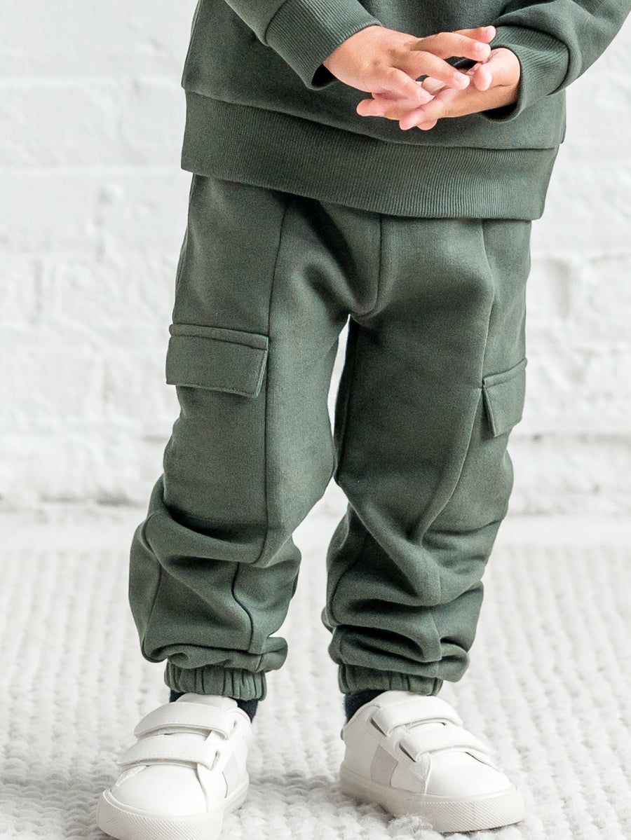 Dallis Fleece Cargo Sweatpants