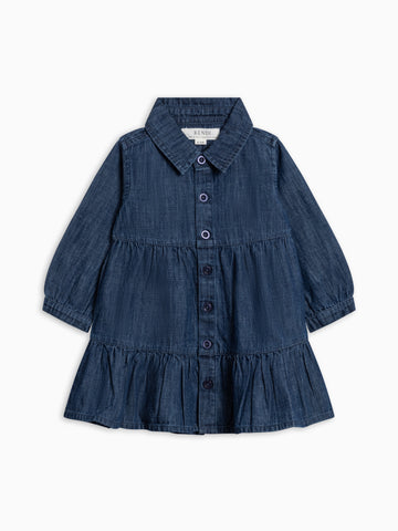 Roxy Chambray Shirt Dress - Woodford Chambray