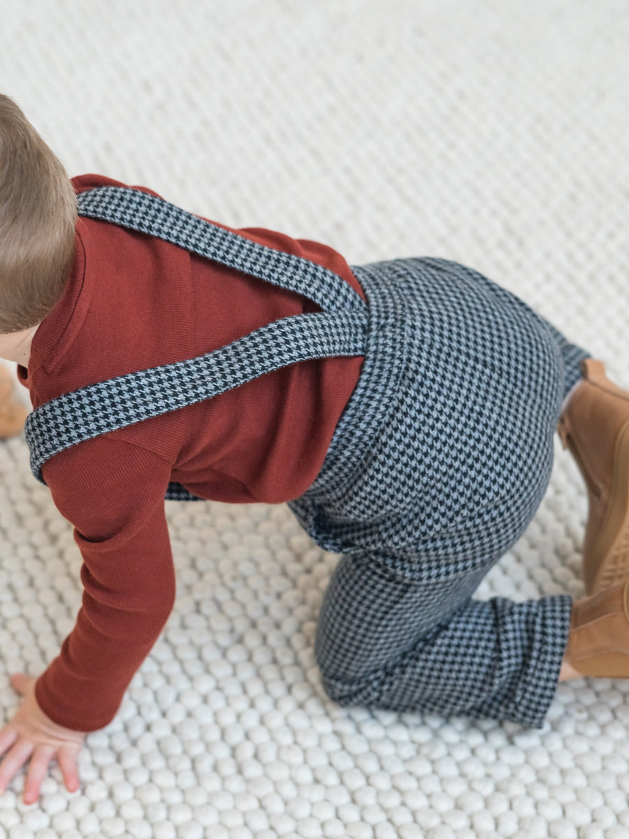 Hank Flannel Pants with Suspenders Baby-Kids : Bottoms : Pants Kendi Organic Cotton Baby and Kids Hank Flannel Pants with Suspenders