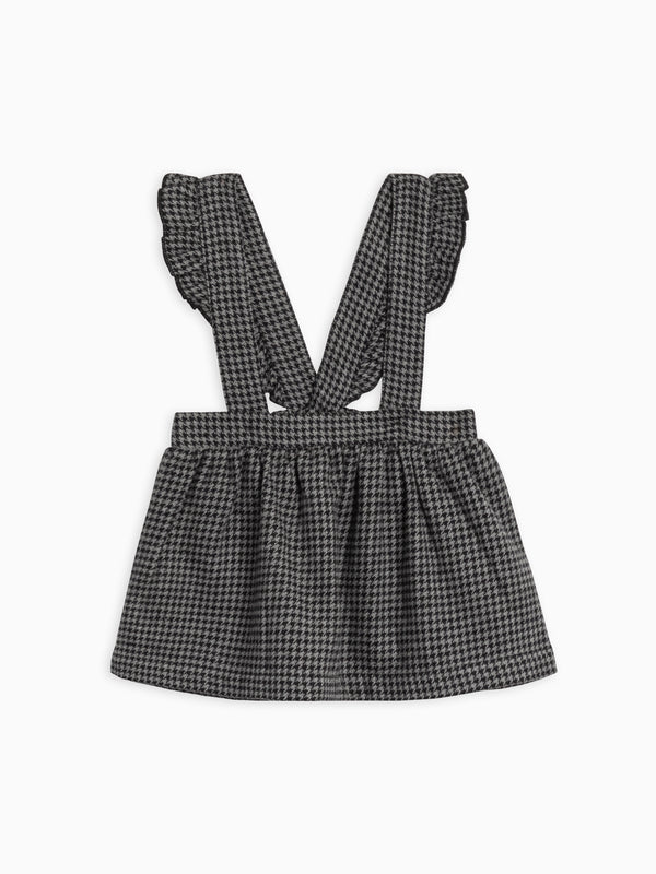 Ammie Flannel Skirt with Ruffle Suspenders Baby-Kids : Bottoms : Skirts Kendi Organic Cotton Baby and Kids Ammie Flannel Skirt with Ruffle Suspenders