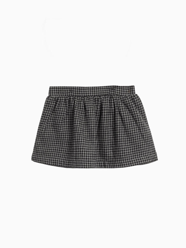 Ammie Flannel Skirt with Ruffle Suspenders