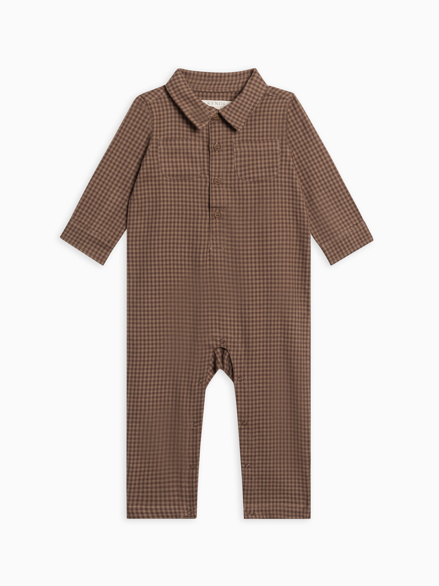 Bohdi Flannel Collared Romper