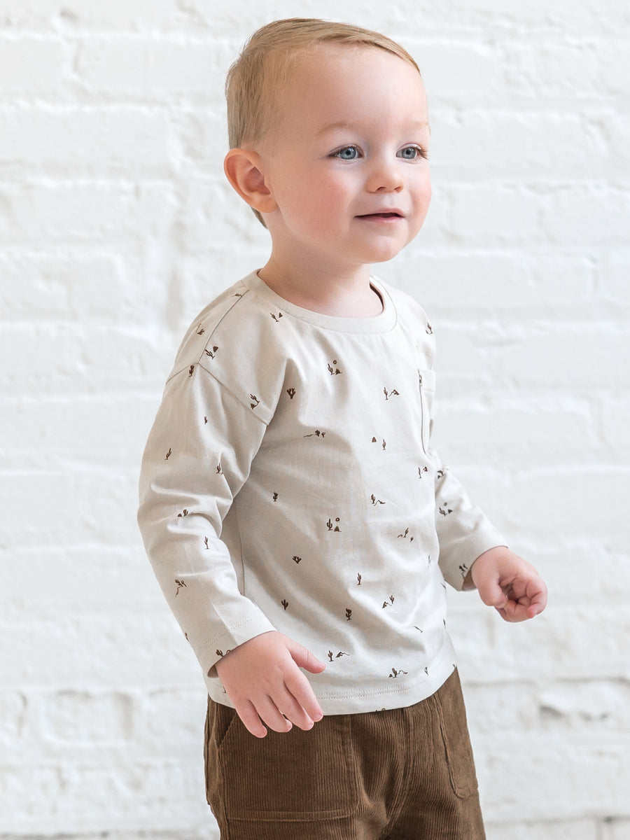 Reese Drop Shoulder Tee Sale : Baby-Kids : Tops : Tees : Long Sleeves Colored Organics Organic Cotton Baby and Kids Reese Drop Shoulder Tee