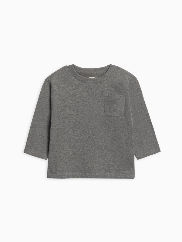 Reese Drop Shoulder Tee Baby-Kids : Tops : Tees : Long Sleeves Colored Organics Organic Cotton Baby and Kids Reese Drop Shoulder Tee