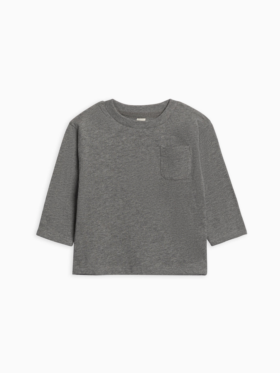 Reese Drop Shoulder Tee Baby-Kids : Tops : Tees : Long Sleeves Colored Organics Organic Cotton Baby and Kids Reese Drop Shoulder Tee