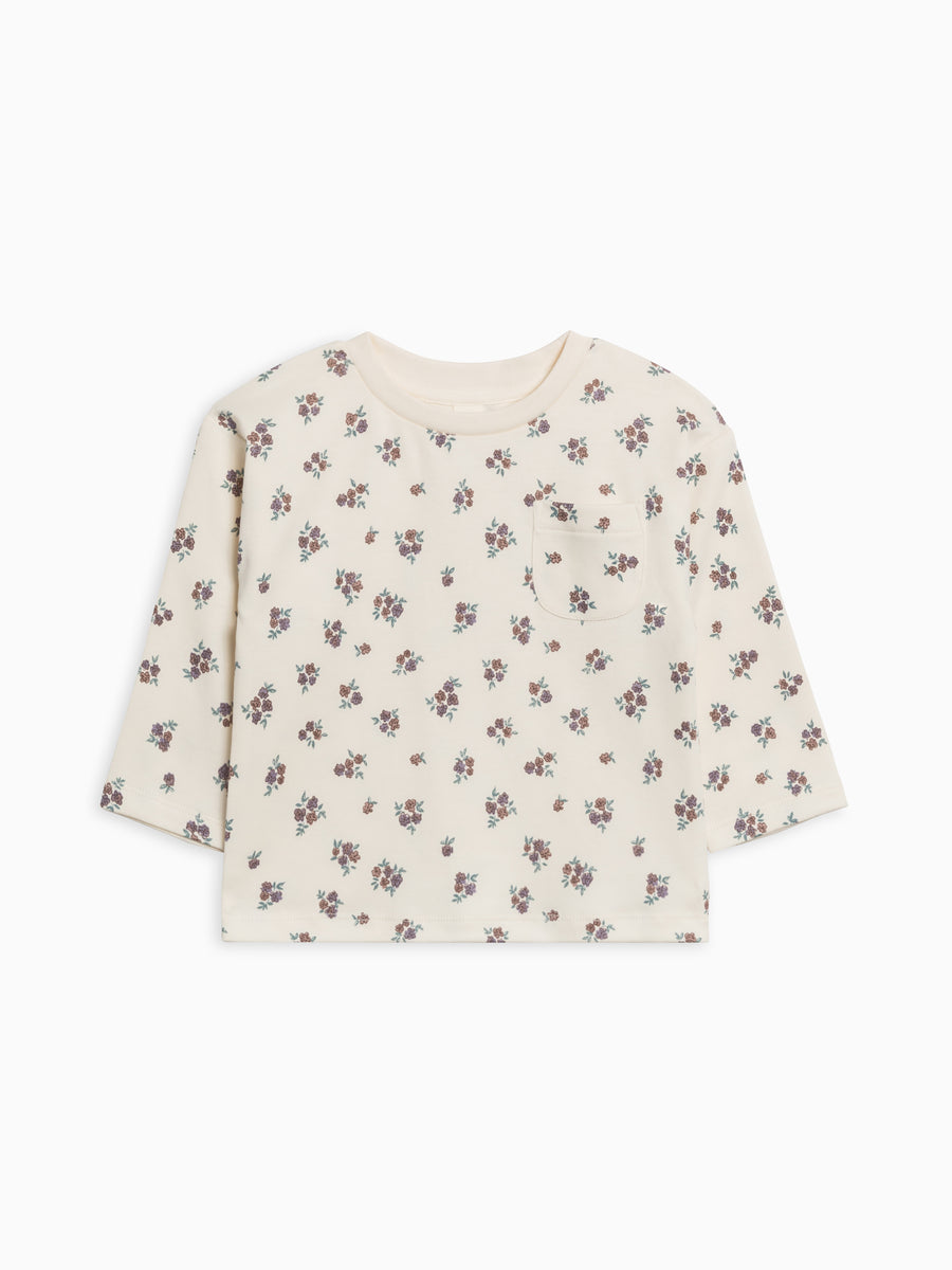 Reese Drop Shoulder Tee Sale : Baby-Kids : Tops : Tees : Long Sleeves Colored Organics Organic Cotton Baby and Kids Reese Drop Shoulder Tee