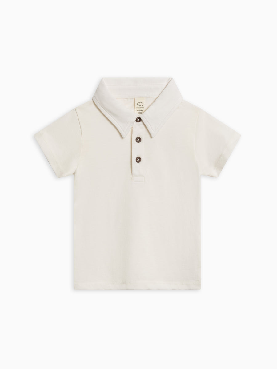 Ben Short Sleeve Polo Baby-Kids : Tops : Shirts : Short Sleeves Colored Organics Organic Cotton Baby and Kids Ben Short Sleeve Polo
