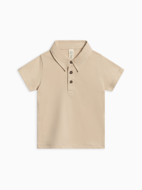 Ben Short Sleeve Polo Baby-Kids : Tops : Shirts : Short Sleeves Colored Organics Organic Cotton Baby and Kids Ben Short Sleeve Polo